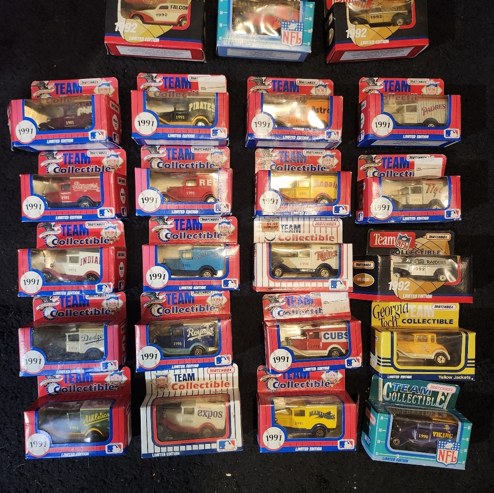Team inspired matchbox cars